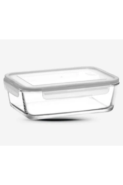 LAV Cam Kilitli Saklama Kabı 1900cc-yeni Seri Büyük Dikdörtgen Cam Saklama Kabı ürün görseli