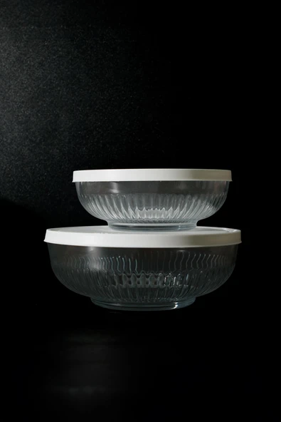 LAV Tokyo 2 Adet Saklama Kabı Beyaz Kapak(880CC-1500CC) - Resim 2