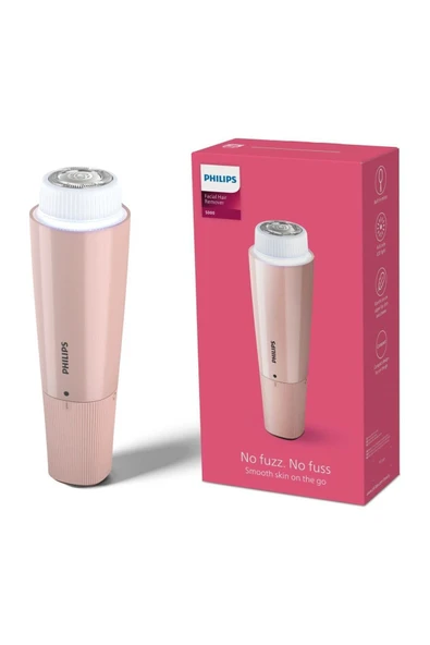 Philips BRR454/00 Yüz Tüy Alma Makinesi,Ayna Ve Tam Çember Led Işıklı,Yıkanabilir Çıkan Başlık - 1