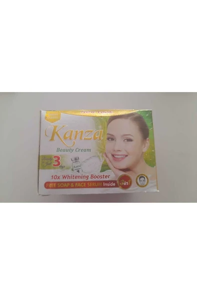 KANZA BEYAZLATMA GÜZELLİK KREMİ İLE ÜCRETSİZ SERUM VE SABUN