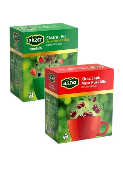 Akzer Formmix Ekstra Fit Ve Kiraz Saplı Mısır Püsküllü ürün görseli