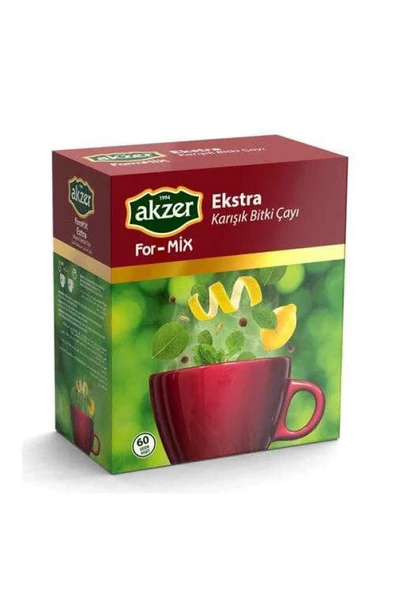 Akzer For-mix Ekstra Sade Karışık Bitki 60 Poşet Çay ürün görseli