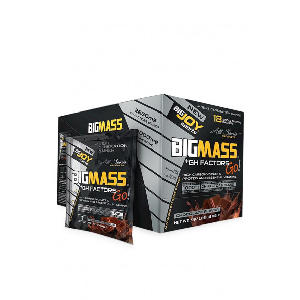 Bigjoy Big Mass Go Gh 18 Saşe 1800 gr Çikolata Gainer