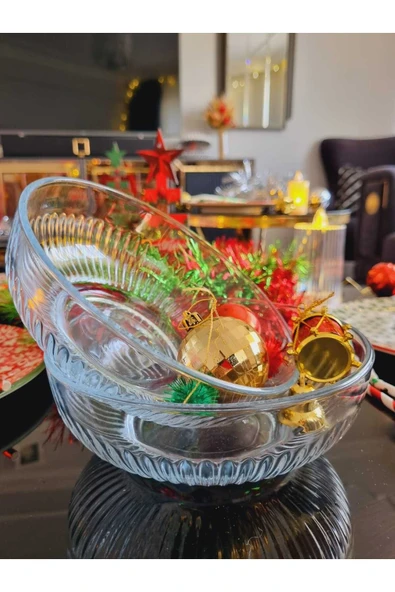 Lav Tokyo 2 Li Cam Kase Salata Kasesi Çok Amaçlı Kase 880cc - Resim 2