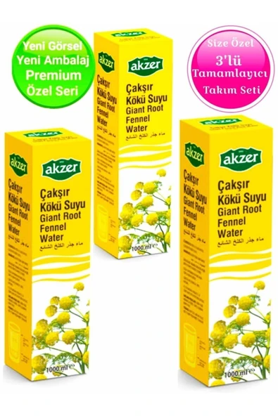 Akzer Çakşır Kökü Suyu Premium Seri 1 Lt - 3'lü Set - 2