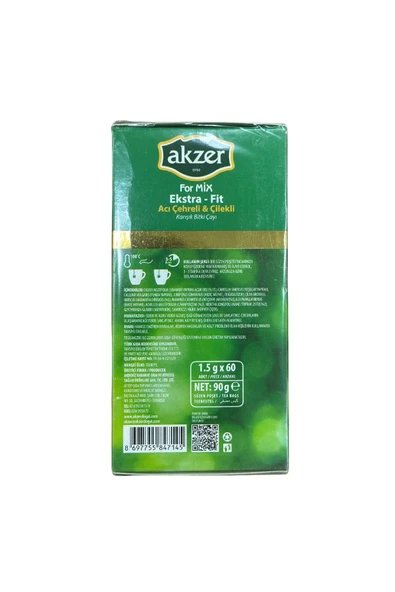 Akzer For-mix Ekstra (f) Çilek Aromalı Çay 2 Paket 60*2'li Süzen Poşet 90*2 gr - Resim 2