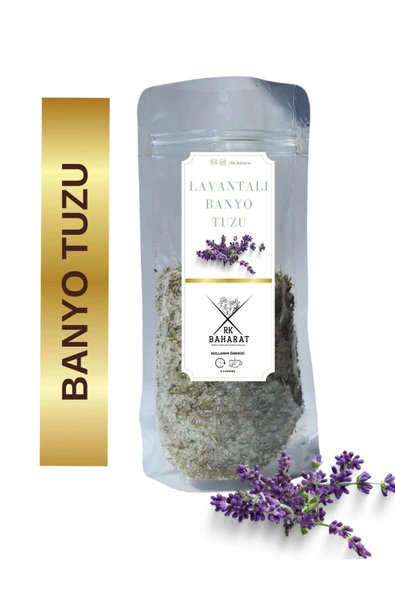 RK Baharat Lavantalı Banyo tuzu 150 gr (doğal Çankırı tuzu)