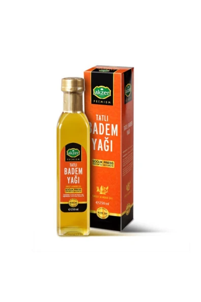 Akzer Tatlı Badem Yağı Soğuk Press 250cc