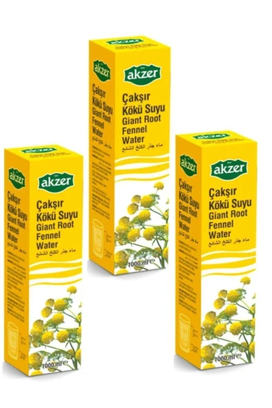 Akzer Çakşır Kökü Suyu Premium Seri 1 Lt - 3'lü Set