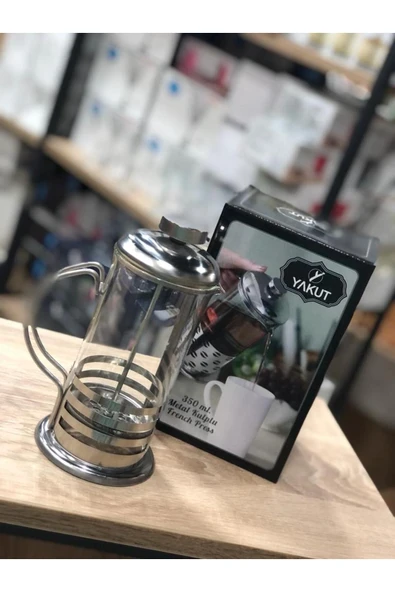 AKAR HOME YAKUT Bitki Çay Demliği French Press 350 ml