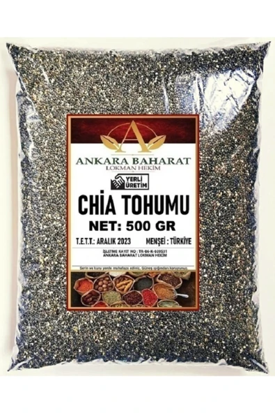 Ankara Baharat Chia Tohumu 500 Gram + Kinoa Tohumu 500 Gram + Keten Tohumu 500 Gram