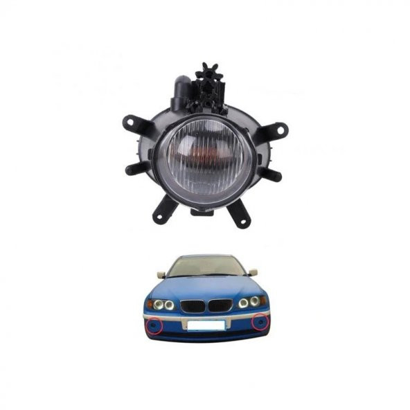 BMW E46 SEDAN-TOURING SİS FARI SAĞ-SOL YENİ MODEL 63176911007
