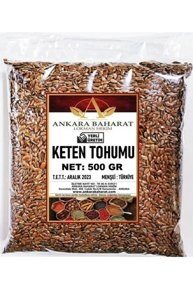 Ankara Baharat Keten Tohumu Tane 500 Gram