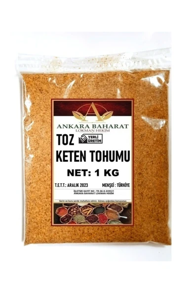 ankara baharat lokman hekim Keten Tohumu Toz 1kg
