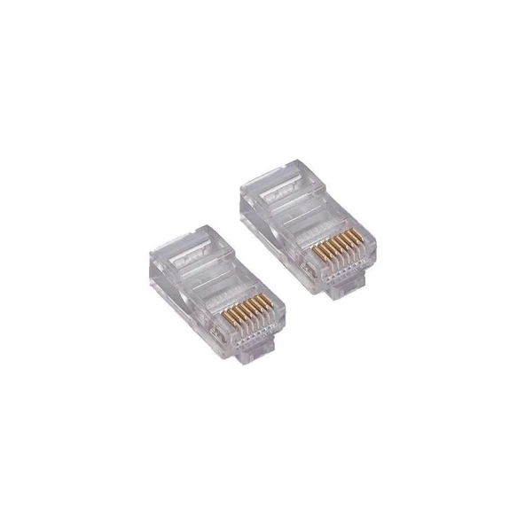 SP-U100-D Cat6 RJ45 Delikli Yeni Nesil KONNEKTÖR-100 Adet - Resim 2