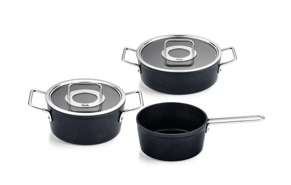 Fissler Vitaquick Premium 6Lt Düdüklü Tencere ve İndiksiyon Tabanlı Cam Kapaklı Tencere Tava Seti - 6