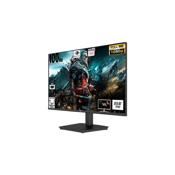 KTC H24V27 23.8" 100Hz 5MS HDMI  VGA Amd Freesync Full HD Flat Monitör - Resim 3