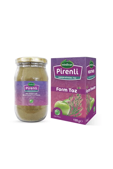 Mindivan Pirenli Form Toz 135 gr Elma Tozu Diyet Destek Ürünü - 2