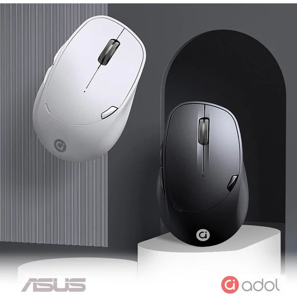 ASUS MS012 2,4gh Wireless Bluetooth Kablosuz Mouse Beyaz - Resim 4