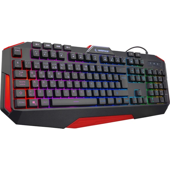 Rampage KB-RX7 ALPOR PRO Sese Duyarlı RGB Aydınlatmalı Q Gaming Oyuncu Klavyesi - Resim 2