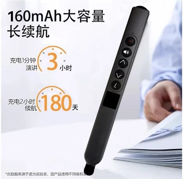 Akıllı Tahta/Telefon/Tablet Dokunmatik Kalem Lazer Presenter Kablosuz Sunum Kumandası-Fiber Uçlu-2 - 5