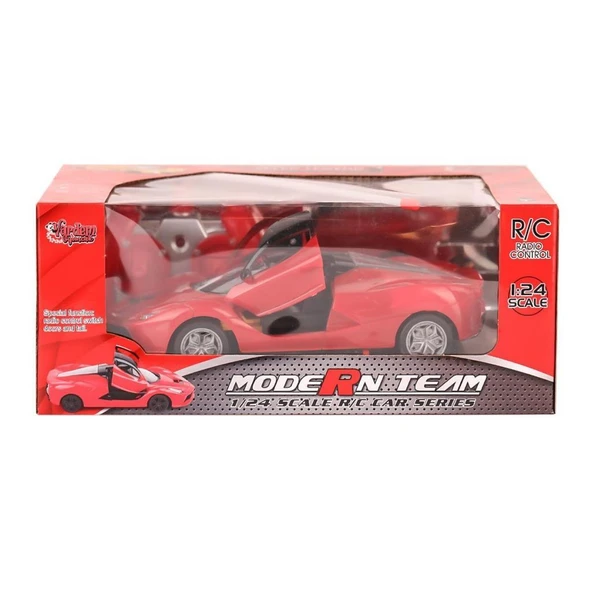 Nessiworld RG-1382-9-11 Kumandalı Kapıları Açılabilir Işıklı Spor araba 1:24 Vardem Oyuncak - 1