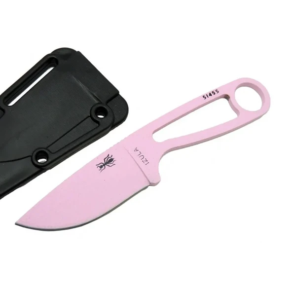 İzula Esee 51455pnk Pembe Kamp Bıçağı 16 Cm - Komple Metal, Plastik Kılıflı - 1