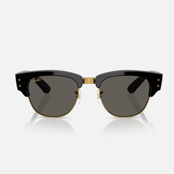 Ray-Ban Mega ClubMaster ASAP Rocky Özel Koleksiyon Güneş Gözlüğü 0RB0316S Black On Gold Dark Grey 53 Ekartman 6826J5 - 6