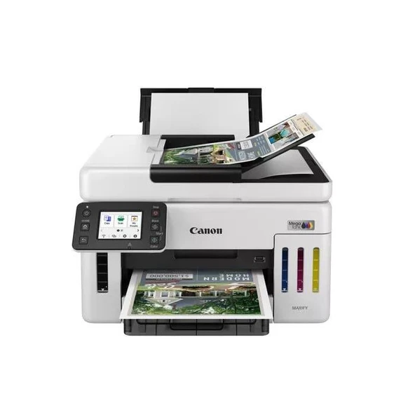 Canon Maxify Megatank GX6140 Wi-Fi, Ethernet, Yazıcı Tarayıcı Fotokopi Çok Fonksiyonlu Tanklı Mürekkep Yazıcı