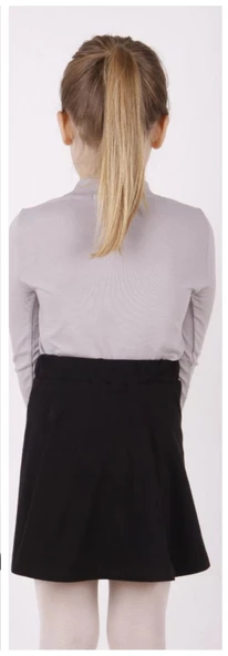 Toontoy Kız Çocuk Önü Dantelli Okul Tişört 8919 - 3