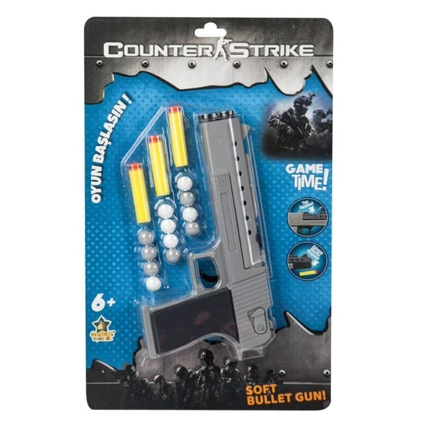 Nessiworld ER-132 Dart ve Top Atan Desert Eagle Tabanca  - Erdem Oyuncak - Resim 2