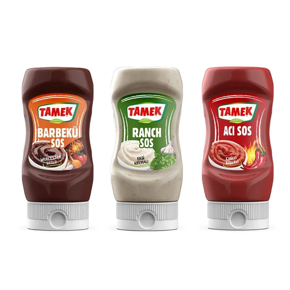 Tamek Barbekü - Ranch  - Acı Sos 3 lü Set