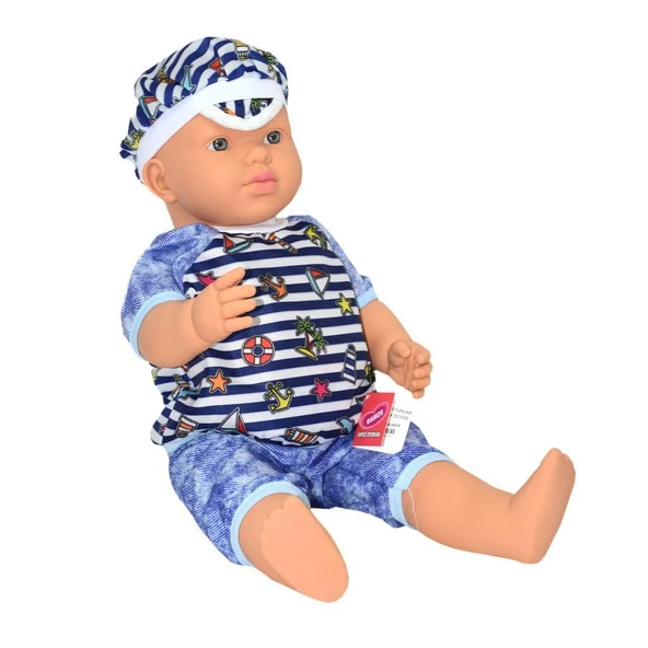 2251 Gamze, Konuşan Aliş Erkek Kel Bebek 55 cm - 2