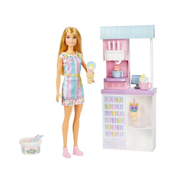 HCN46 Barbie Dondurma Dükkanı Oyun Seti, Barbie Ben Büyüyünce - Resim 2