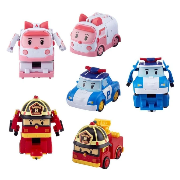 Nessiworld POLI ZR-915 Robocar Poli Quick Transforming Mini Rescue Deluxe Set - 3