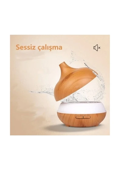 Hava Nemlendirici 7 Led Işıklı Aromatik Oda Kokusu 550 Ml Kahve Aroma Difüzörü Buhar Makinası - 4