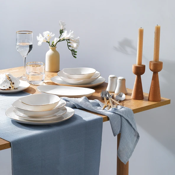 Schafer Ella Yemek Takımı 56 Parça-Altın