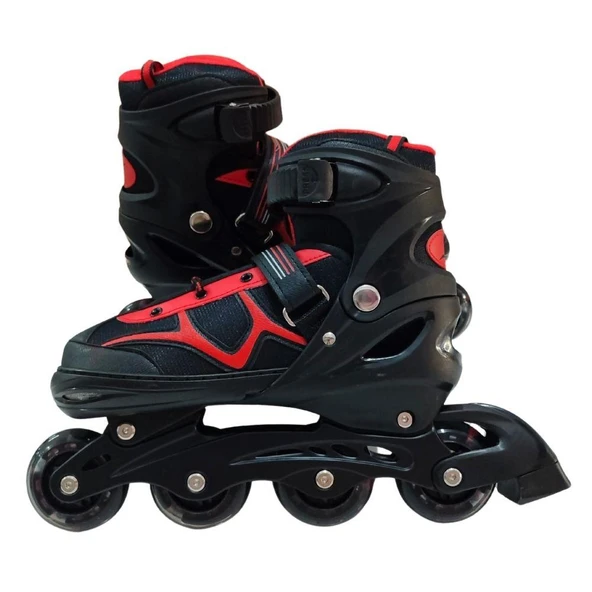 Cool Wheels 2in1 Ayarlanabilir Işıklı Kırmızı Paten (38-41) - 2