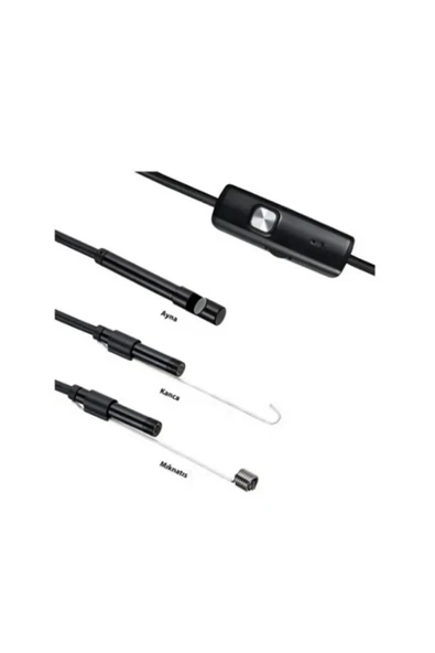 Endoskop Yılan Video Kamera Led’li 5 Metre 7 Mm Sert Kablo Yüksek Kaliteli Stereo - 6