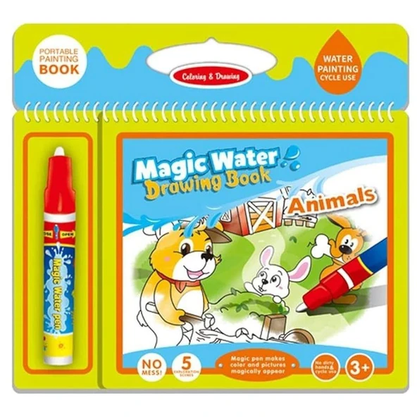 Magic Water Sihirli Boyama Kitabı - Hayvanlar