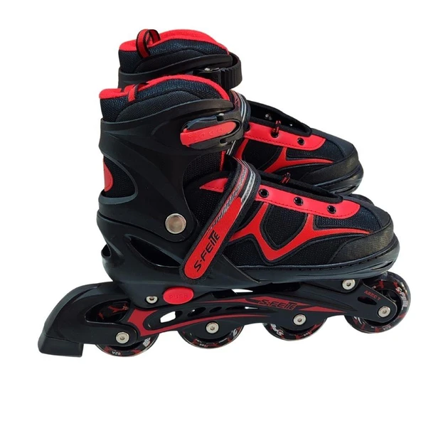 Cool Wheels 2in1 Ayarlanabilir Işıklı Kırmızı Paten (38-41)