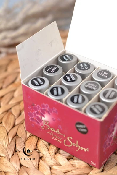 12’li Alkolsüz Fresh Esans Seti – 3 cc’lik Özel Şişelerde (AMBER 15000) - 2