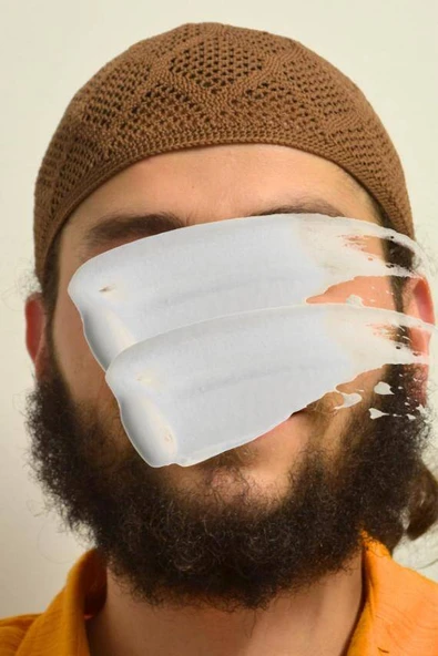 Erkek Örme Takke Kahverengi  Hac ve Umre İçin İdeal Nefes Alabilir Standart Beden Takke