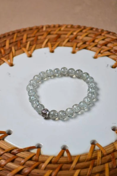 Bileklik Canlı Renkli Cam Boncuk Gri 3 Adet – Her Bileğe Uyumlu, Şık ve Zarif Aksesuar - Resim 4