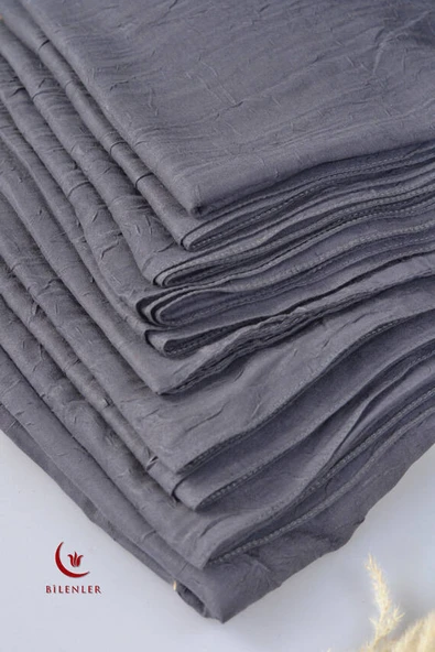 Bambu Kraş Eşarp Füme - Dört Mevsim- Yumuşak Dokulu - Resim 4