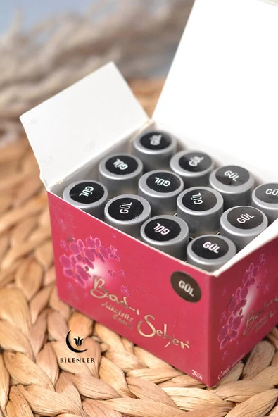 12’li Alkolsüz Fresh Esans Seti – 3 cc’lik Özel Şişelerde (GÜL) - Resim 2