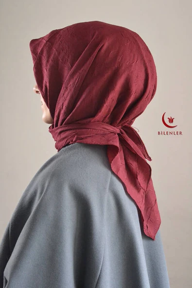 Bambu Kraş Eşarp Bordo - Dört Mevsim- Yumuşak Dokulu ürün görseli