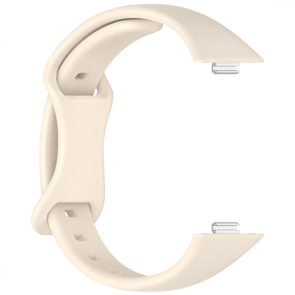 Huawei Watch Fit3 Fit 4 Fit 4 Pro İle Uyumlu İnce Ve Zarif Tasarım Silikon Kordon Kayış  Starlight - Resim 3