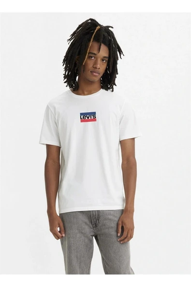 Bisiklet Yaka Regular Fit Beyaz Erkek %100 Pamuk T-shirt A2823-0189 - 2