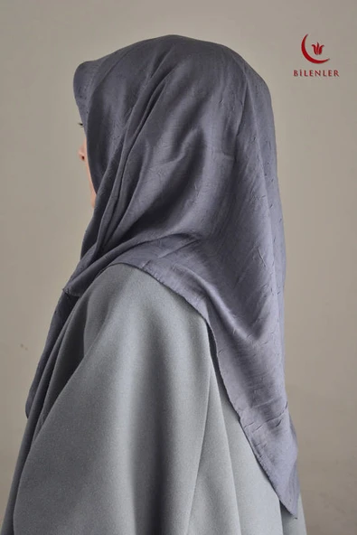 Bambu Kraş Eşarp Füme - Dört Mevsim- Yumuşak Dokulu - Resim 2